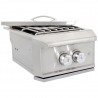 Blaze Grills Professional Built-in Power Burner - Angled and Open