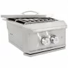 Blaze Grills Professional Built-in Power Burner - Angled and Open - Blaze Grills Professional Built-in Power Burner - Angled and Open