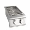 Blaze Grills Built-In Premium LTE Double Side Burner with Lights - Angled Top  - Blaze Grills Built-In Premium LTE Double Side Burner with Lights - Angled Top 