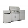 Blaze Grills Stainless Steel Island - With Oven Angled View