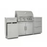 Blaze Grills Stainless Steel Island - With Oven Angled View - Blaze Grills Stainless Steel Island - With Oven Angled View