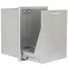 Blaze Grills 18-Inch Roll Out Trash/Propane Tank Storage Drawer - Angled Opened View - Blaze Grills 18-Inch Roll Out Trash/Propane Tank Storage Drawer - Angled Opened View