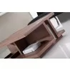 B-Modern DJ Coffee Table -  Brown Side Closeup - B-Modern DJ Coffee Table -  Brown Side Closeup