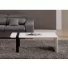 Coffee Table - White with Black Steel - Coffee Table - White with Black Steel