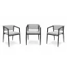B-Modern Social Armchair  - Gray Stainless Grouping - B-Modern Social Armchair  - Gray Stainless Grouping