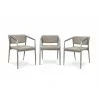 B-Modern Social Armchair  - Tan Stainless Grouping - B-Modern Social Armchair  - Tan Stainless Grouping