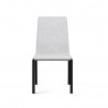 B-Modern Social Dining Chair - Distressed Gray, Black Steel Head on