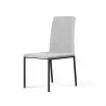 B-Modern Social Dining Chair - Distressed Gary Black Steel - Perpective - B-Modern Social Dining Chair - Distressed Gary Black Steel - Perpective