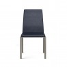 B-Modern Social Dining Chair -Gray Stainless Steel Head on