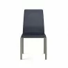 B-Modern Social Dining Chair -Gray Stainless Steel Head on - B-Modern Social Dining Chair -Gray Stainless Steel Head on