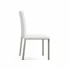 B-Modern Social Dining Chair - White Stainless Steel Side - B-Modern Social Dining Chair - White Stainless Steel Side