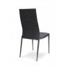B-Modern Gray - Soiree Dining Chair Stainless Steel Back Perspective