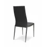 B-Modern Gray - Soiree Dining Chair Stainless Steel Back Perspective - B-Modern Gray - Soiree Dining Chair Stainless Steel Back Perspective