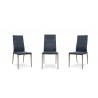 B-Modern - Soiree Dining Chair Gray Stainless Steel Group