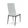 B-Modern Soiree Dining Chair- White Black Steel Back Perspective