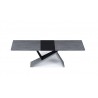Artiste Extension Dining Table - Extended - Grey Oak / Black