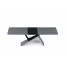 Artiste Extension Dining Table - Extended - Grey Oak / Black - Artiste Extension Dining Table - Extended - Grey Oak / Black