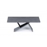 Artiste Extension Dining Table - Unextended - Grey Oak / Black