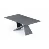 Artiste Extension Dining Table - Angle Shot - Grey Oak / Black - Artiste Extension Dining Table - Angle Shot - Grey Oak / Black