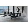 Artiste Extension Dining Table - Lifestyle - Grey Oak / Black - Artiste Extension Dining Table - Lifestyle - Grey Oak / Black