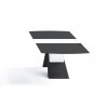 Virtuoso Extension Dining Table - Black and White Base - Side
