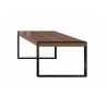 Savant Dining Table - Walnut / Black Steel - Side