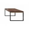 Savant Dining Table - Walnut / Black Steel - Side - Savant Dining Table - Walnut / Black Steel - Side