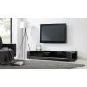 Editor Remix TV Stand - Ebony Veneer - Side Angled - Editor Remix TV Stand - Ebony Veneer - Side Angled