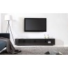 Editor Remix TV Stand - Ebony Veneer - Front