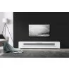 B-Modern Editor Remix TV Stand - White Glass - Front - B-Modern Editor Remix TV Stand - White Glass - Front