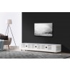 B-Modern Editor Remix TV Stand - Rear White - White Glass