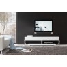 Agent TV Stand - White Glass Top - Front