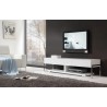 Agent TV Stand - White Glass Top