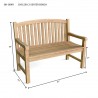 Anderson Teak Chelsea 2-Seater Bench- dimension - Anderson Teak Chelsea 2-Seater Bench- dimension
