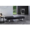 Whiteline Modern Living Miami Bench in Black - Lifesytle