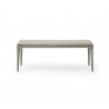Whiteline Modern Living Jared Bench Light Grey Faux Leather - Front