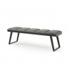 Ethan Bench Dark Grey Faux Leather Bench
