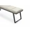Ethan Bench Light Grey Faux Leather Bench - Edge - Ethan Bench Light Grey Faux Leather Bench - Edge