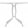 Nexus Dining Height Table In Titanium Silver - Side