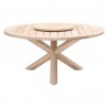 Essentials For Living Boca Outdoor 63" Round Dining Table - Front