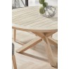 Essentials For Living Boca Outdoor 63" Round Dining Table - Angled Lifestyle 2