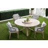 Essentials For Living Boca Outdoor 63" Round Dining Table - Lifestyle