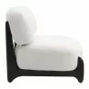 Bombo Accent Chair White - Side View - Bombo Accent Chair White - Side View