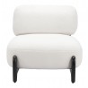 Bombo Accent Chair White - Front View