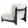 Bombo Accent Chair White - Back Left View - Bombo Accent Chair White - Back Left View