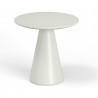Sunset West Pedestal Pub Table - Bone - Front Angle