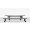 Source Furniture Bosca Aluminum Bench  - Source Furniture Bosca Aluminum Bench 