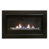  Sierra Flame Boston-36 - Builders Linear Gas Fireplace - Close-up