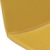 Bellini Modern Living Sandy Counterstool White,Yellow, Seat Closeup Angle