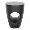 Moe's Home Collection Aylard Outdoor Stool in Black - Front Angle